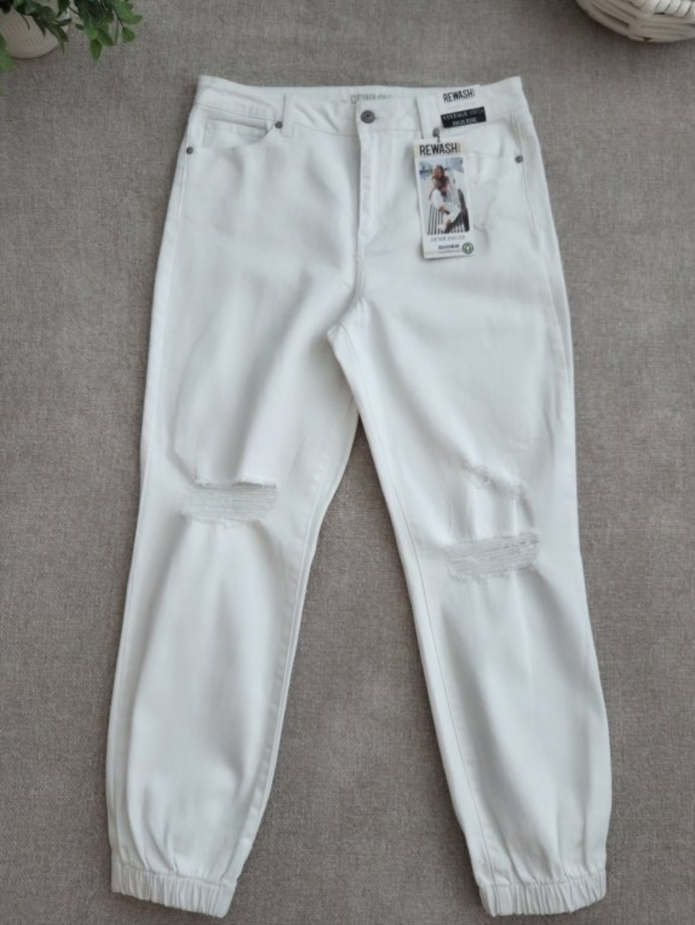Rewash White Denim Joggers Jeans Size 11